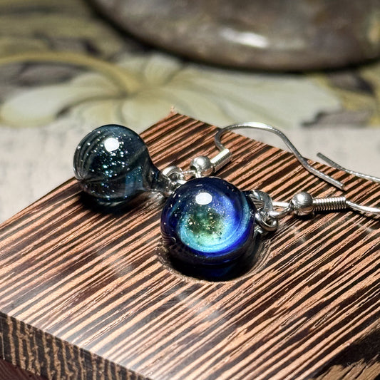 Sparkling Space Earrings Asymmetrical Earrings