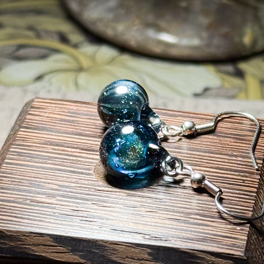 Sparkling Space Earrings Asymmetrical Earrings