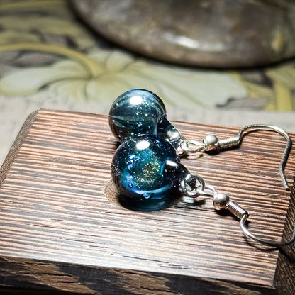 Sparkling Space Earrings Asymmetrical Earrings