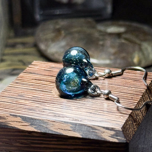 Sparkling Space Earrings Asymmetrical Earrings