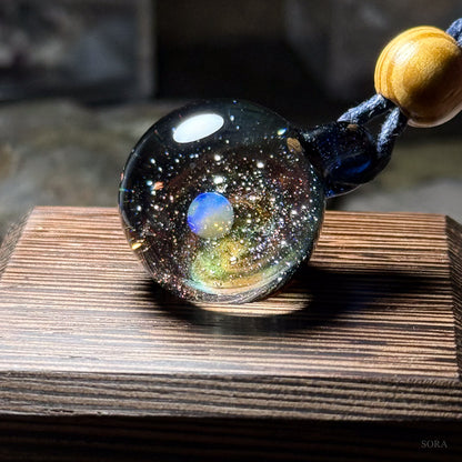 Galaxy Sparkle Pendant ver.3 Planet Orange Galaxy