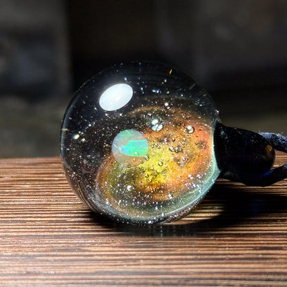 Galaxy Sparkle Pendant ver.3 Planet Orange Galaxy