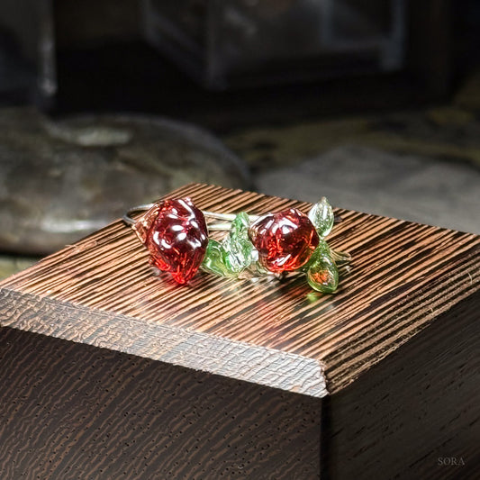 Asymmetrical Rose Earrings - Limited First-Time Price