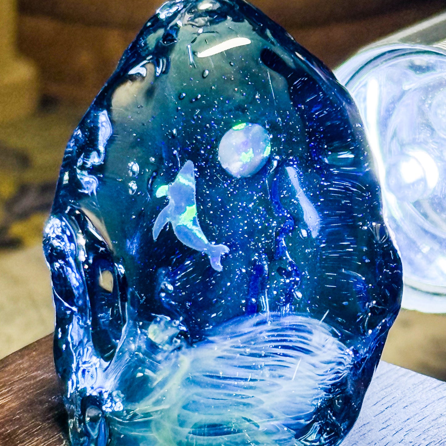 Fragments of the Universe | Whale Swimming in Space | Mini Glass Object #2607281