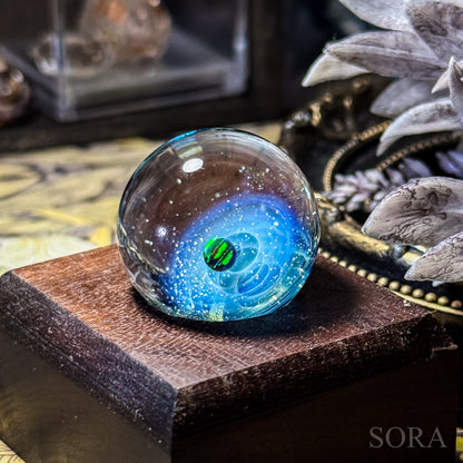 Mini Glass Marble SORA's Sparkling Universe with Companion Star