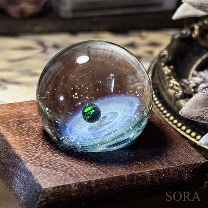 Mini Glass Marble SORA's Sparkling Universe with Companion Star