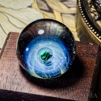 Mini Glass Marble SORA's Sparkling Universe with Companion Star