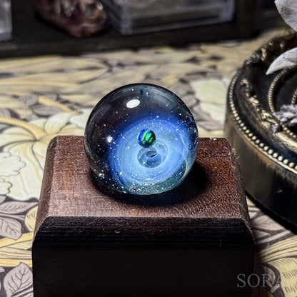 Mini Glass Marble SORA's Sparkling Universe with Companion Star