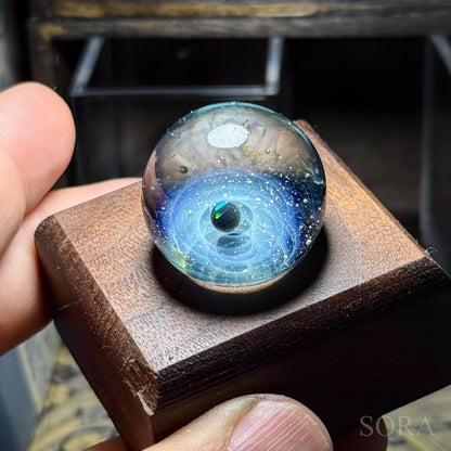 Mini Glass Marble SORA's Sparkling Universe with Companion Star