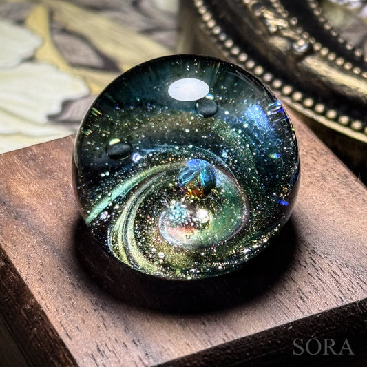 Mini glass marble SORA's Galaxy Sparkle ver.3