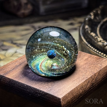 Mini glass marble SORA's Galaxy Sparkle ver.3