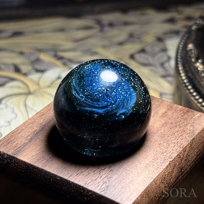 Mini glass marble SORA's Galaxy Sparkle ver.3