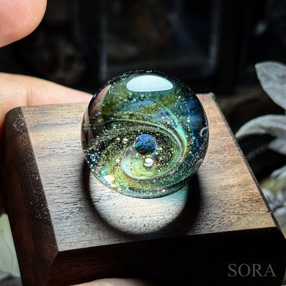 Mini glass marble SORA's Galaxy Sparkle ver.3