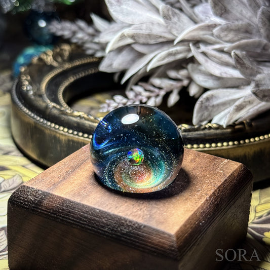 Mini glass marble SORA's Galaxy Sparkle ver.3