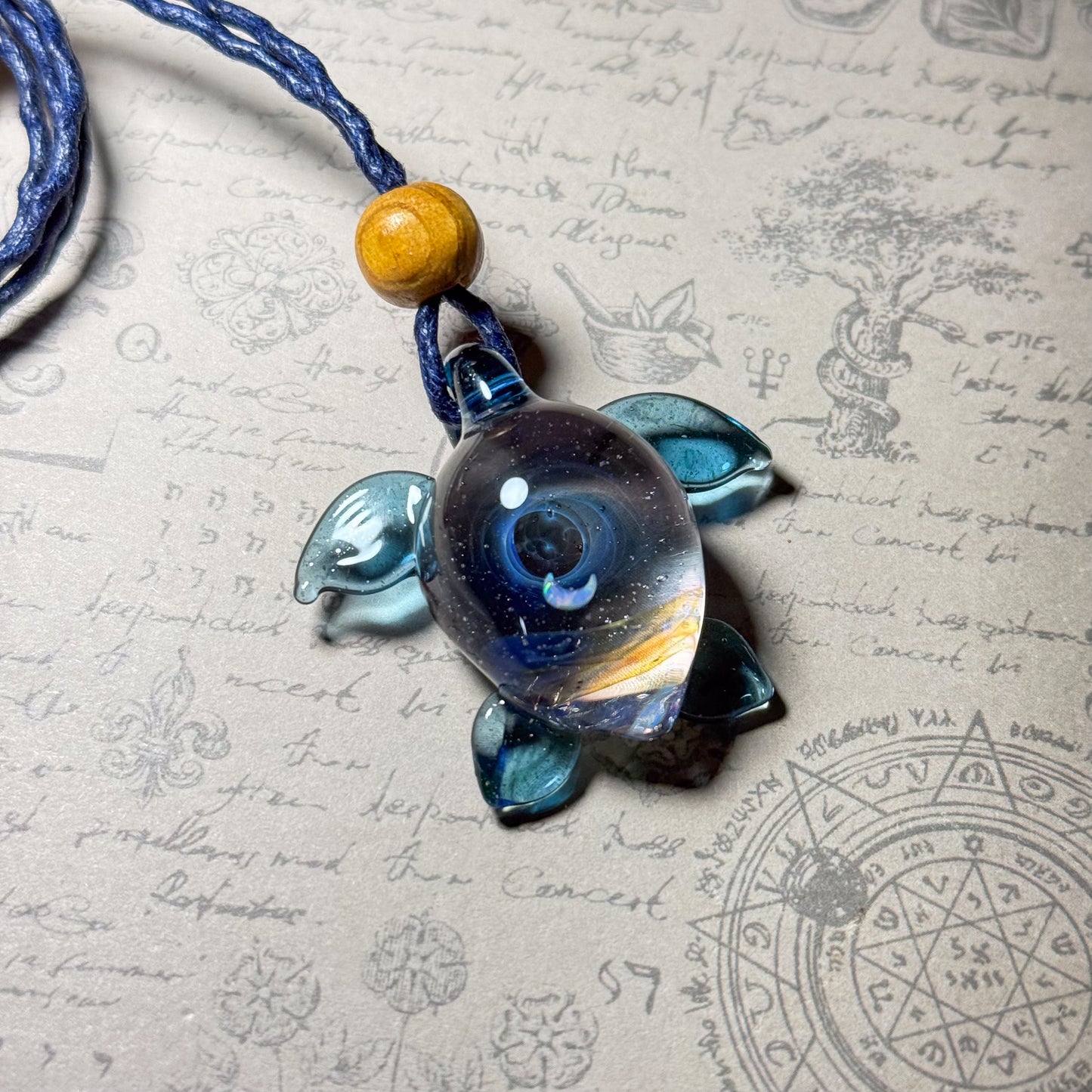 Sea Turtle Pendant Moon