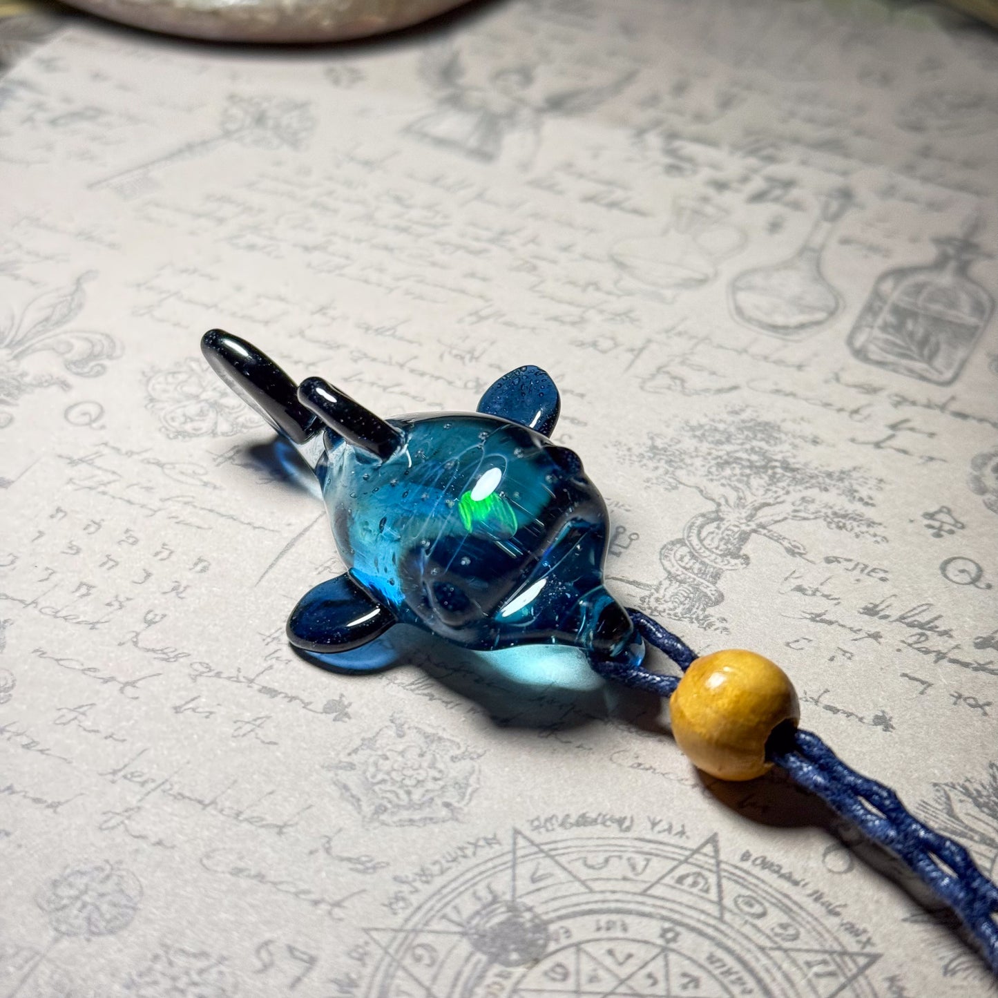 Whale Shark Space Pendant Heart