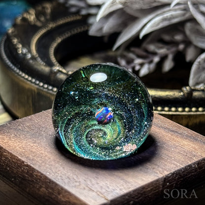 Mini glass marble SORA's Galaxy Sparkle ver.3