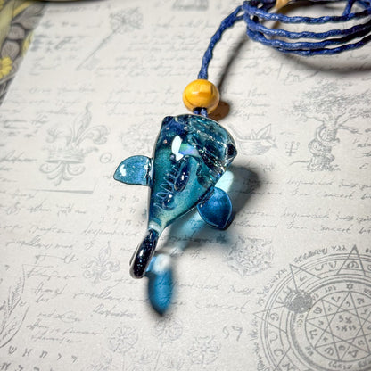 Whale Shark Space Pendant Heart