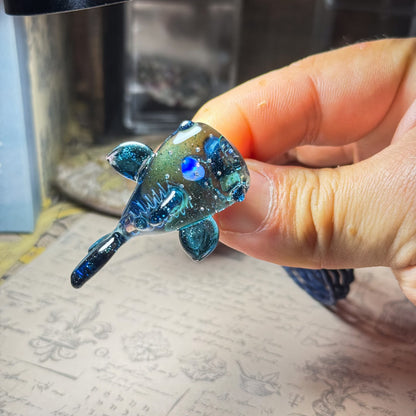 Whale Shark Space Pendant Heart