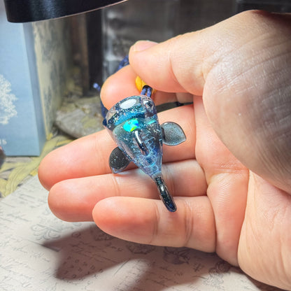 Whale Shark Space Pendant Heart