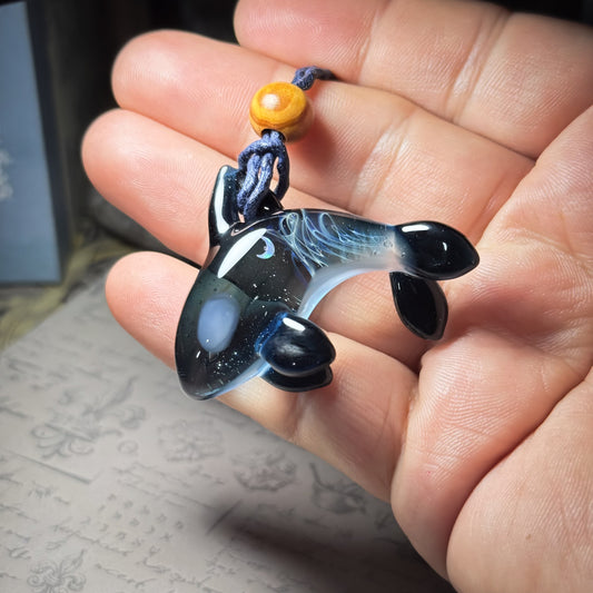 Orca Space Pendant Moon