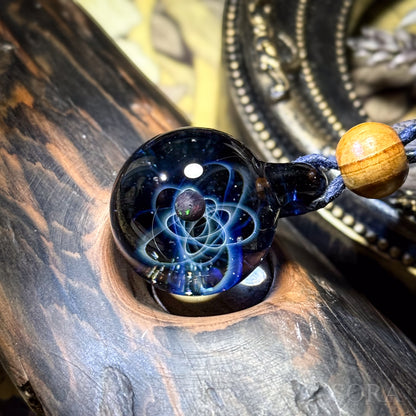 Star trail pendant 2 planets