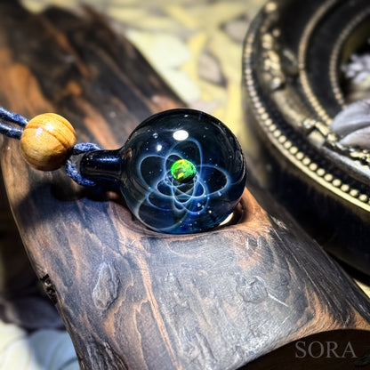 Star trail pendant 2 planets