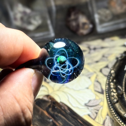 Star trail pendant 2 planets