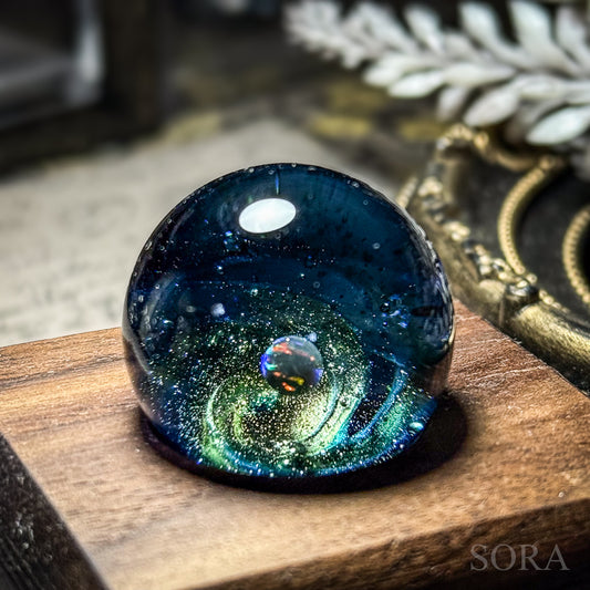 Mini glass marble SORA's Galaxy Sparkle ver.3