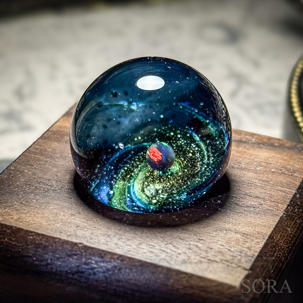 Mini glass marble SORA's Galaxy Sparkle ver.3