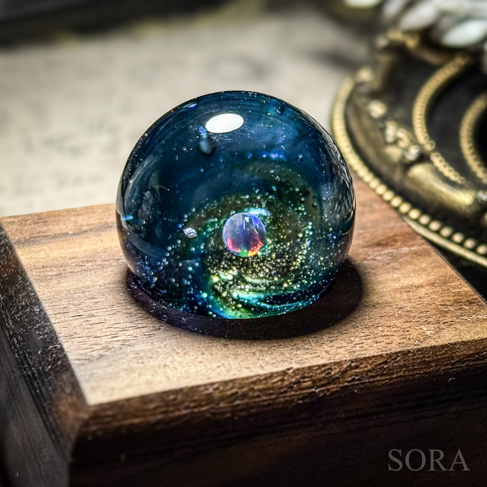 Mini glass marble SORA's Galaxy Sparkle ver.3