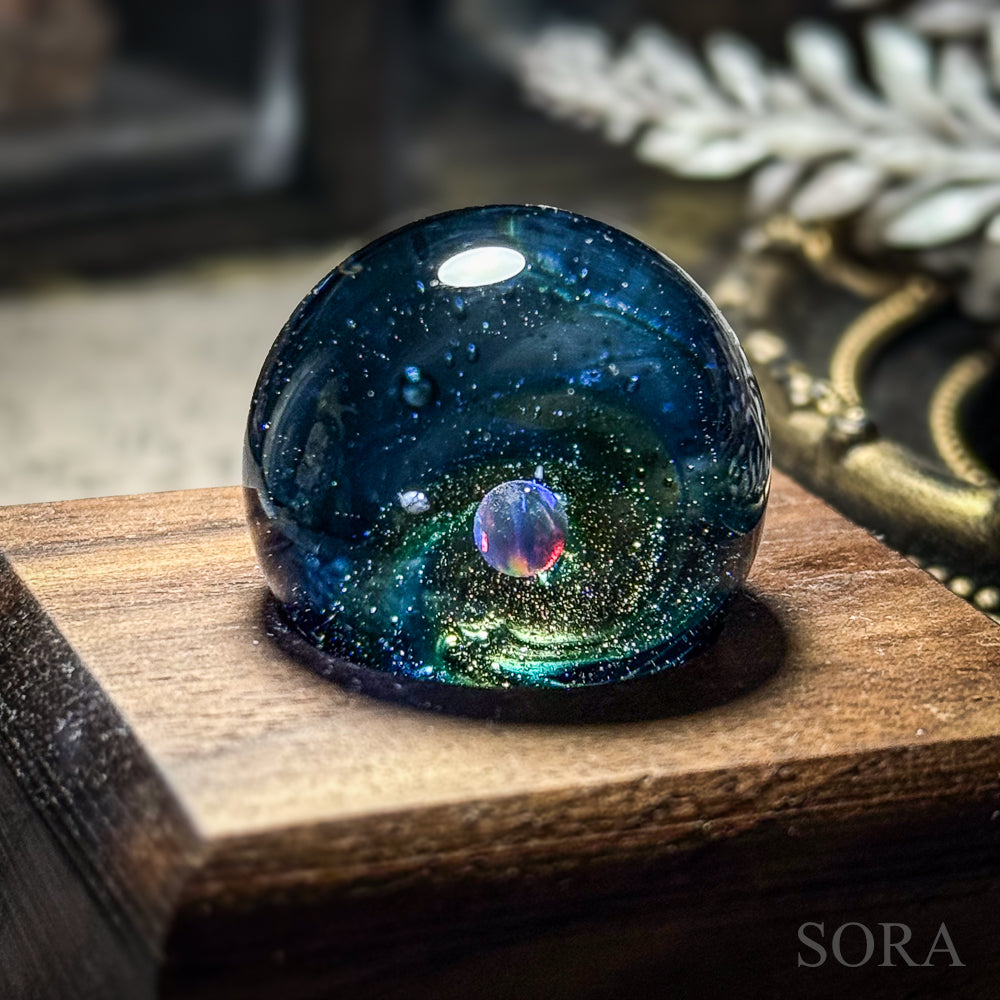 Mini glass marble SORA's Galaxy Sparkle ver.3