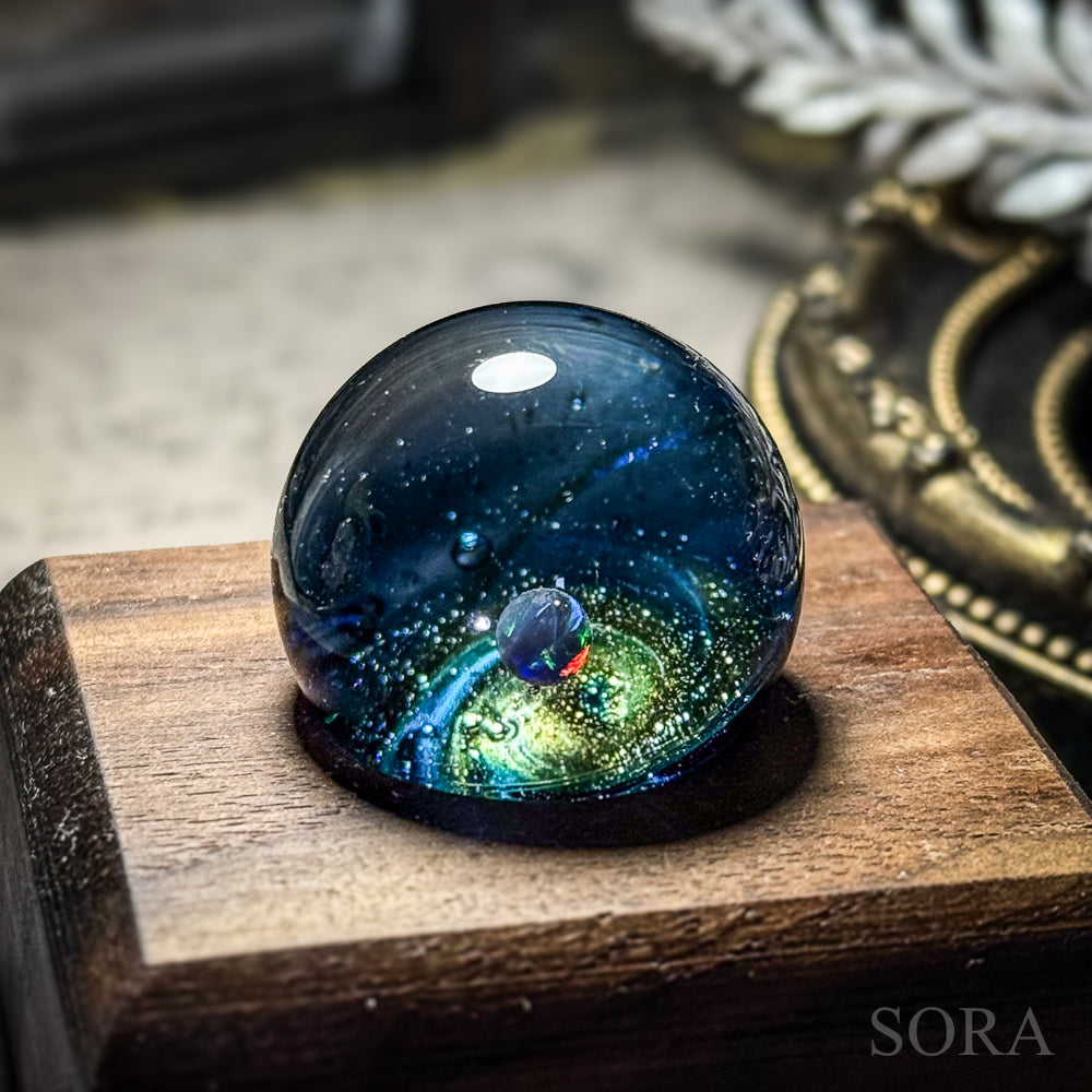 Mini glass marble SORA's Galaxy Sparkle ver.3
