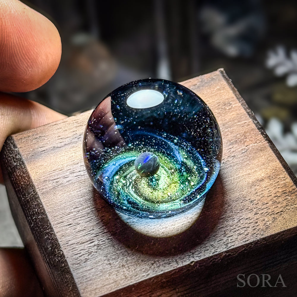 Mini glass marble SORA's Galaxy Sparkle ver.3