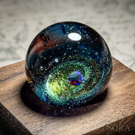 Mini glass marble SORA's Galaxy Sparkle ver.3