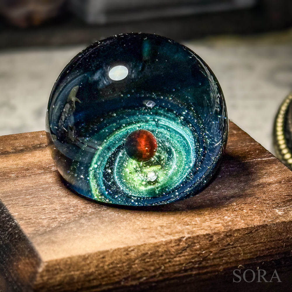 Mini glass marble SORA's Galaxy Sparkle ver.3