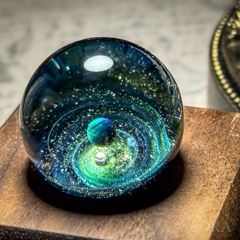 Mini glass marble SORA's Galaxy Sparkle ver.3