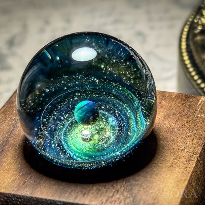 Mini glass marble SORA's Galaxy Sparkle ver.3