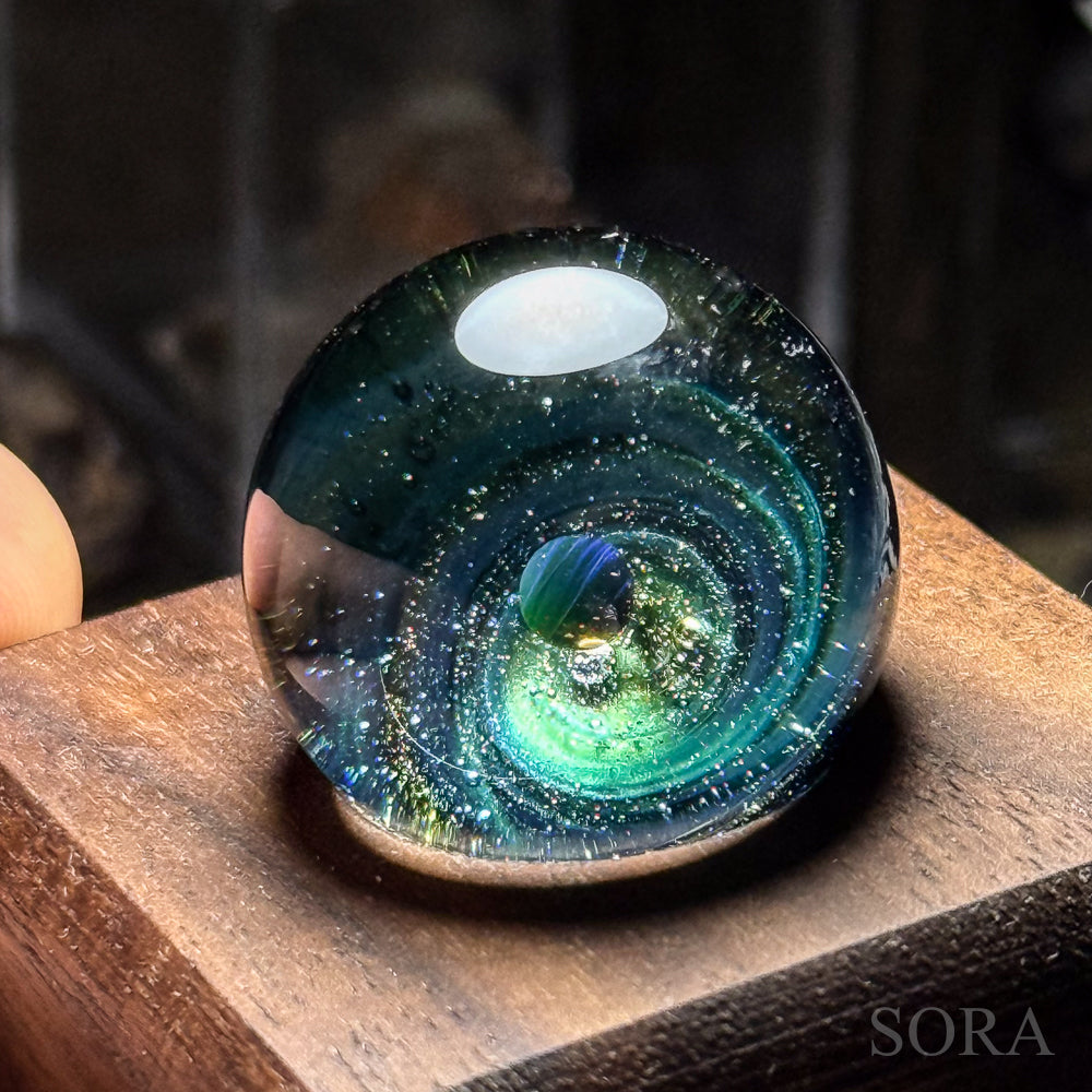 Mini glass marble SORA's Galaxy Sparkle ver.3