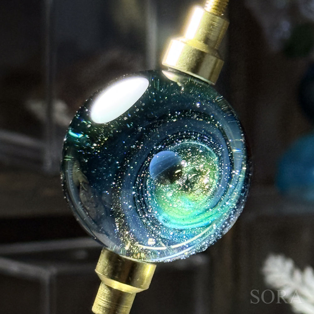 Mini glass marble SORA's Galaxy Sparkle ver.3