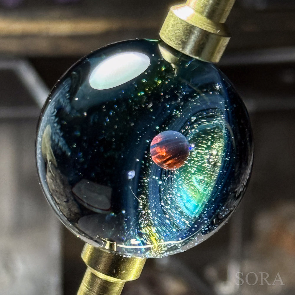 Mini glass marble SORA's Galaxy Sparkle ver.3