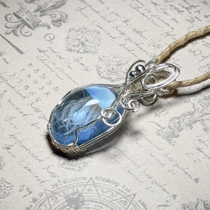 クラゲのワイヤーラッピングペンダント　＃262