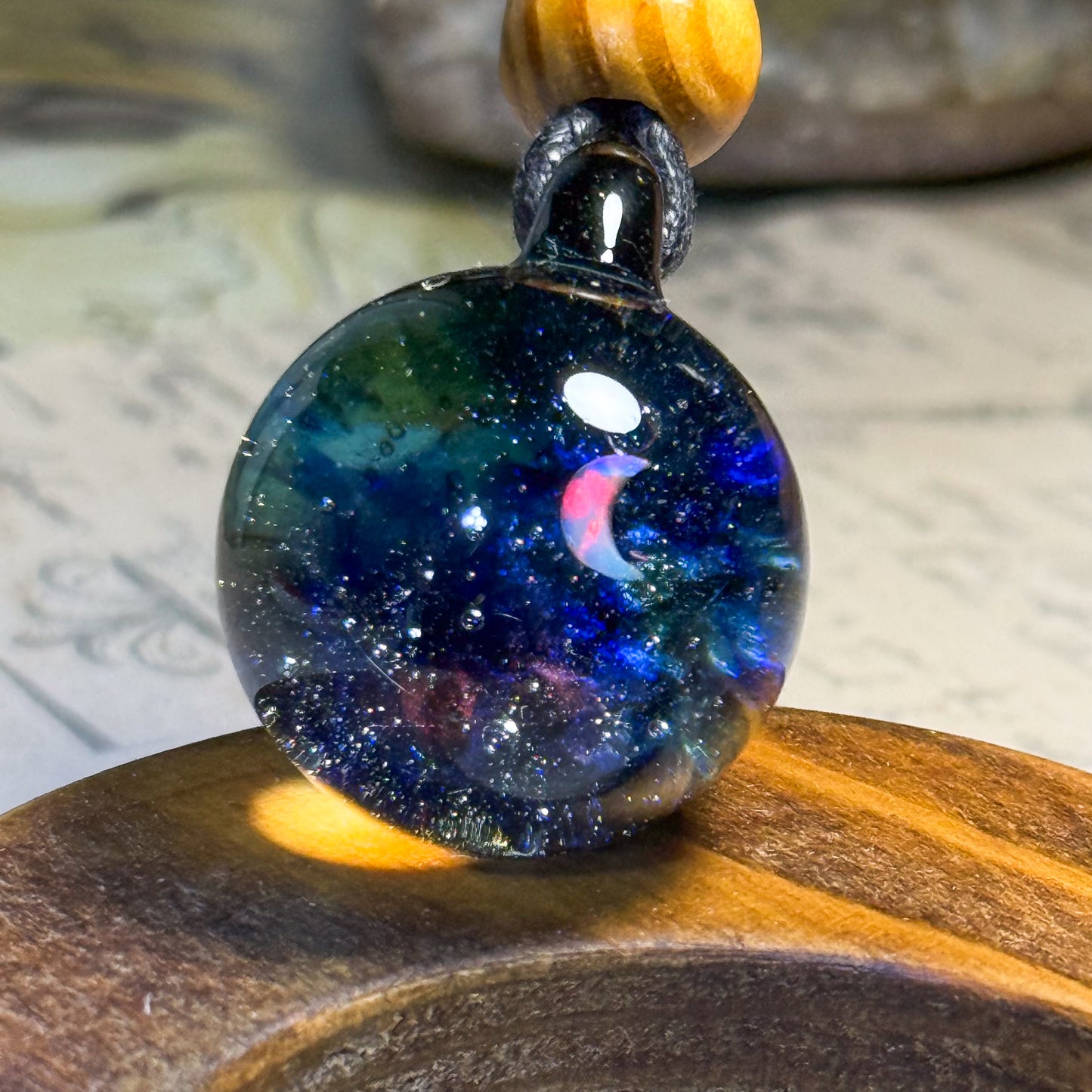Deep Space Nebula  月　ペンダント ＃2642