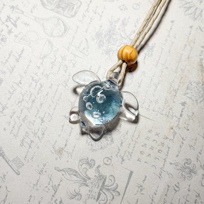 Sea Turtle Pendant, Gleaming Water #4093