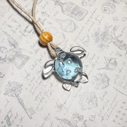 Sea Turtle Pendant, Gleaming Water #4093