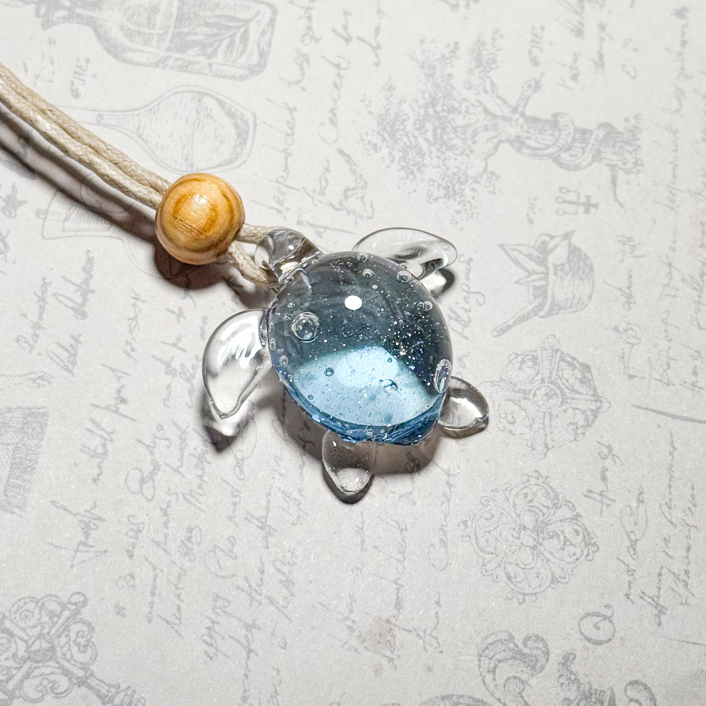 Sea turtle pendant - Shimmering Water #4091