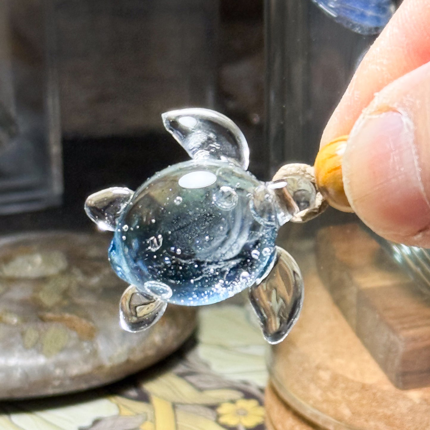 Sea turtle pendant - Shimmering Water #4091